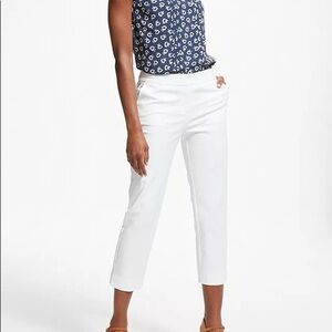 Boden Richmond 7/8 ivory pant size 8